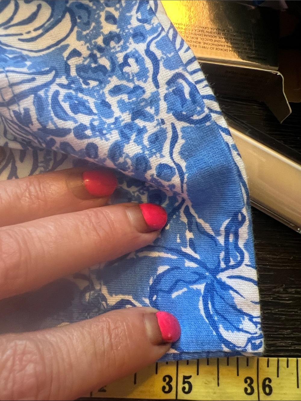 Lilly Pulitzer Blue & White Floral Midi Dress - Picture 10 of 11